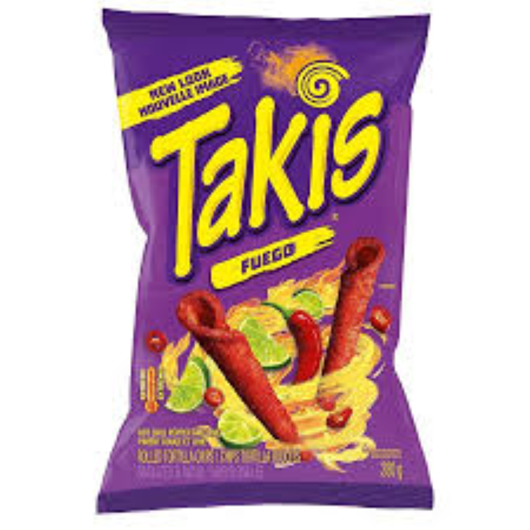 TAKIS FUEGO HOT CHILI PEPPER N LIME 280.7G
